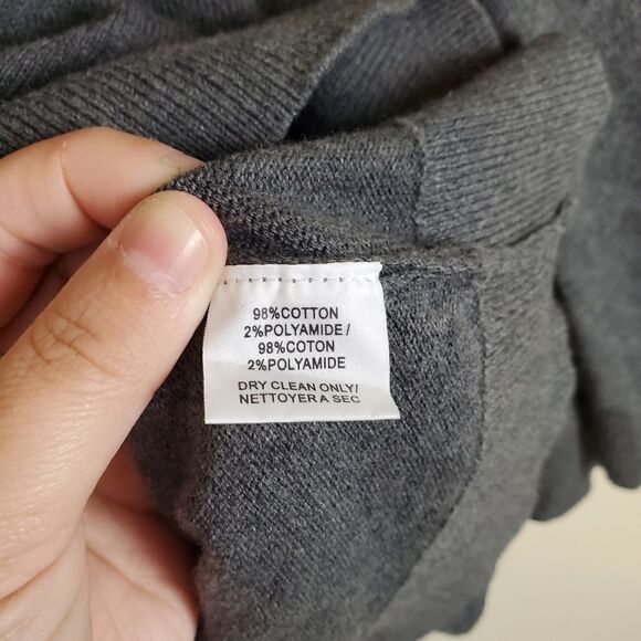 Trina Turk Dark Gray Sweater Capelet Size Large - Picture 7 of 8